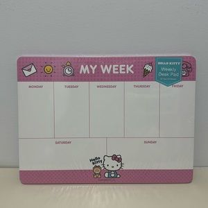Hello kitty weekly desk pad